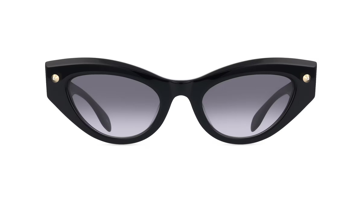 Alexander McQueen Sonnenbrille, Butterfly, Kunststoff, schwarz, Damen - Bild 1