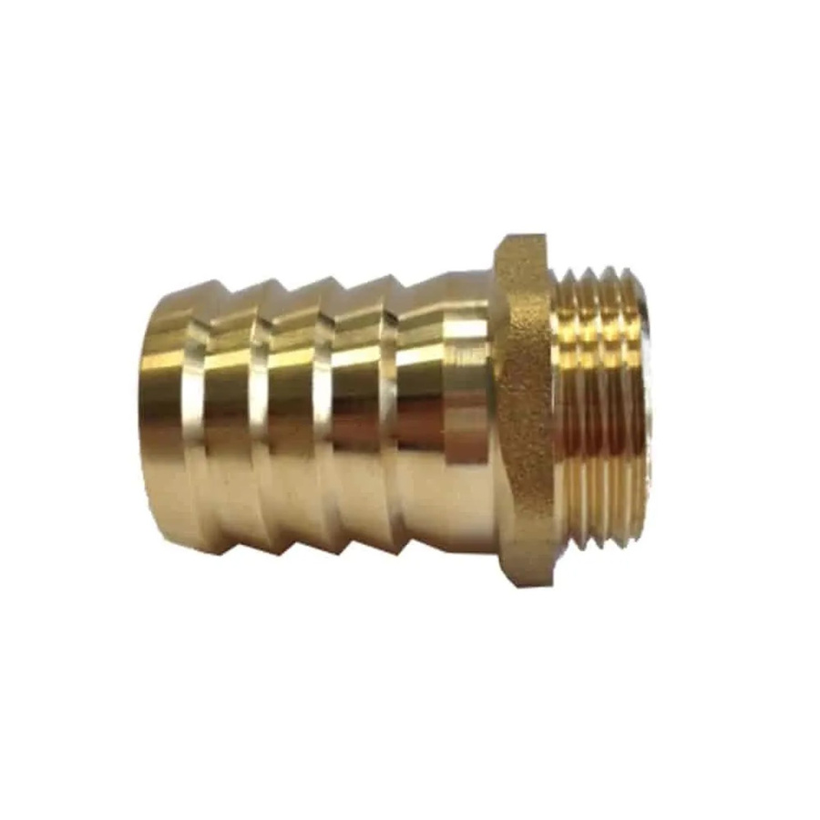Klasebo Schlauchstutzen aus Messing 3/4 AG 25 mm in Gold - Bild 2