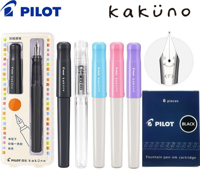 PILOT Kakuno Smile Füllfederhalter in Transparent für Studenten und Kalligraphie - Bild 1
