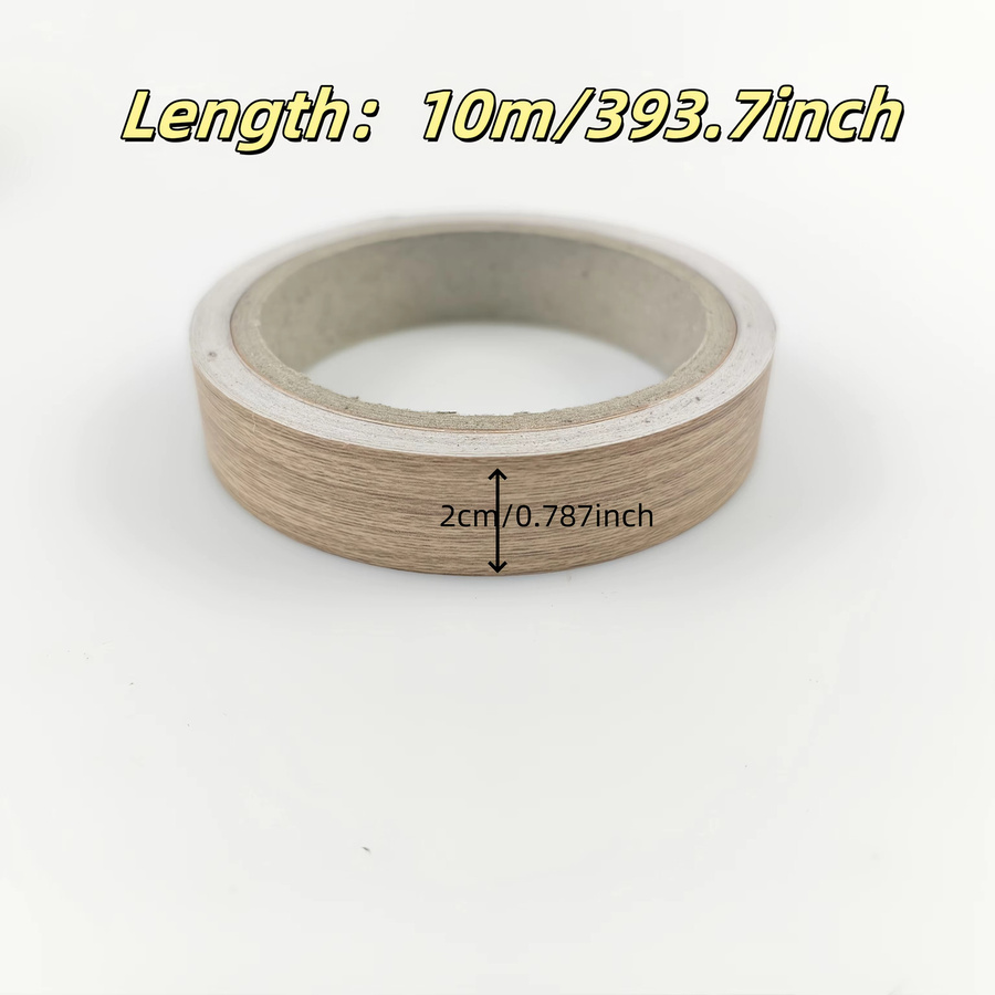Glänzender PVC-Kantenschutz für Möbel und Küchenschränke in Weiß, Länge: 10 m, Breite: 2 cm - Bild 1