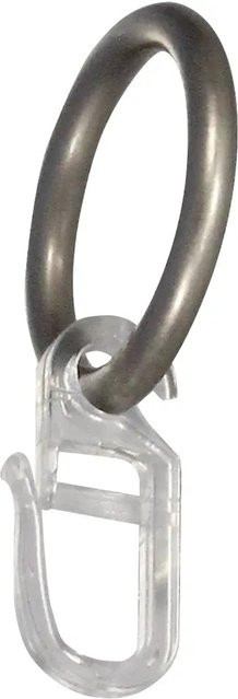 Mydeco Gardinenringe in Edelstahl-Optik Silber für Gardinenstangen mit Ø 1,6 cm (Außendurchmesser: 3,3 cm) - Bild 1