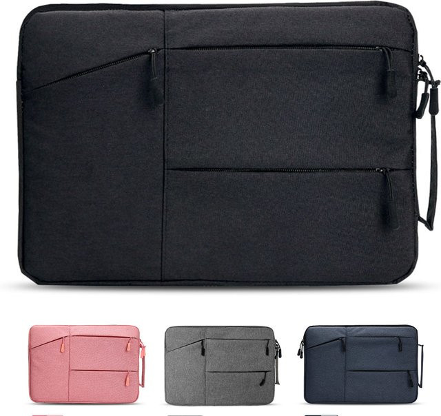 Laptop-Hülle für Microsoft Surface Pro 7, 4, 3, 5, 6, 8, 9, Go in Grau mit Reißverschluss - Bild 1