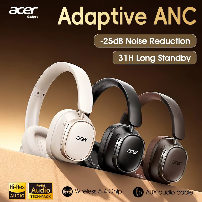 Acer Ohr633 Bluetooth-Headset mit ANC-Geräuschunterdrückung und HiFi-Stereo-Klang in Schwarz oder Orange - Bild 6