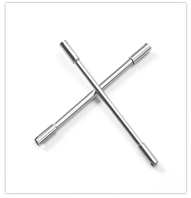 CAOWTAN Uhrenschraubrohr, Edelstahl, Silber - Bild 1