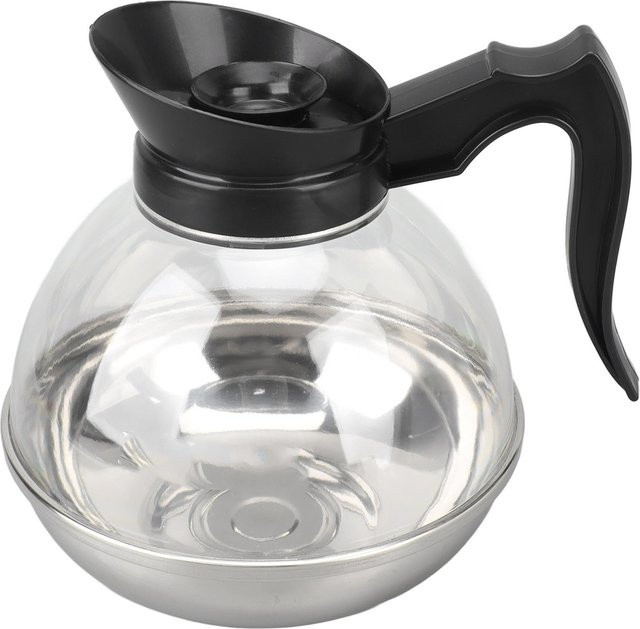 Kaffeekessel aus Edelstahl und Glas in Grau mit 1,7 l Fassungsvermögen, hitzebeständig und für Induktionsherde geeignet - Bild 1
