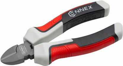 Connex Seitenschneider 3K aus Chrom-Vanadium in Rot und Schwarz, Länge: 145 mm - Bild 1
