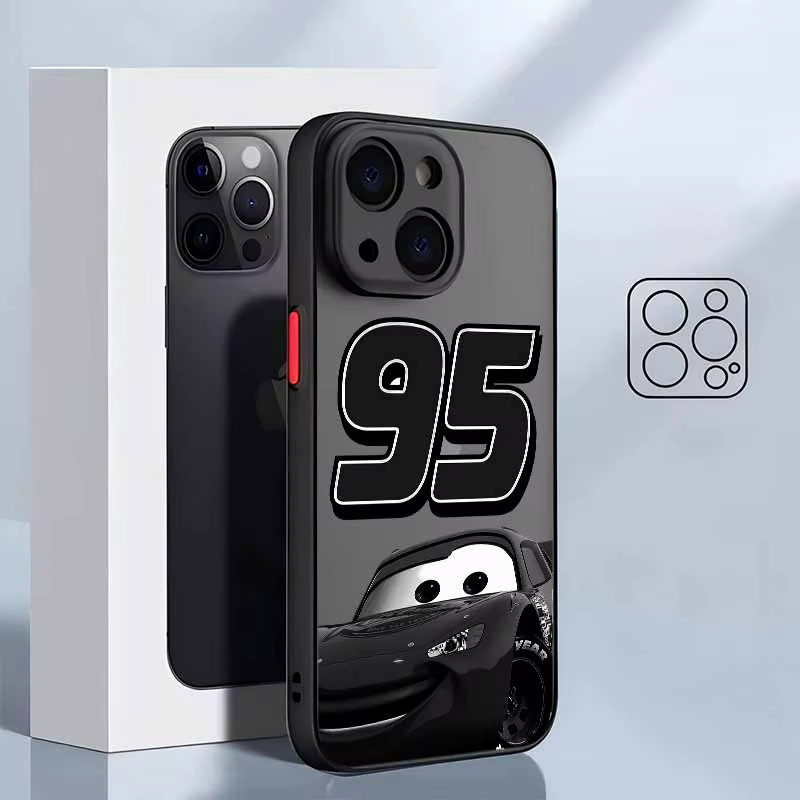 Cars Lightning McQueen Handyhülle für iPhone 11 bis iPhone 17 Pro Max Plus, mattiert und durchscheinend, weiches Material - Bild 2