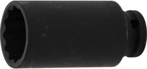 BGS Kraft-Steckschlüssel-Einsatz Zwölfkant 5337, Antrieb Innenvierkant 12,5 mm (1/2 Zoll), Schlüsselweite 30 mm, schwarz - Bild 1