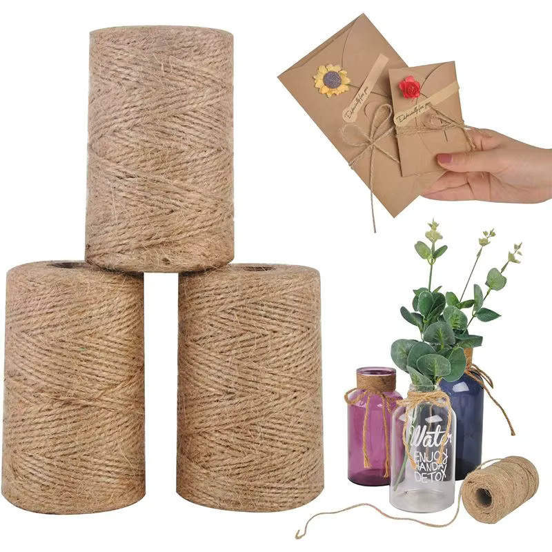 Braunes Juteseil aus Hanf für DIY Handwerk und Dekoration, 100 Meter - Bild 2