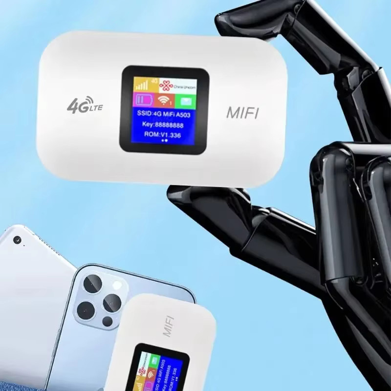 XIKCU 4G LTE Router Tragbares WLAN Modem Mini Outdoor Hotspot mit 3000mAh Akku und SIM-Karten-Slot, 150Mbps, erhältlich in Schwarz oder Weiß - Bild 4