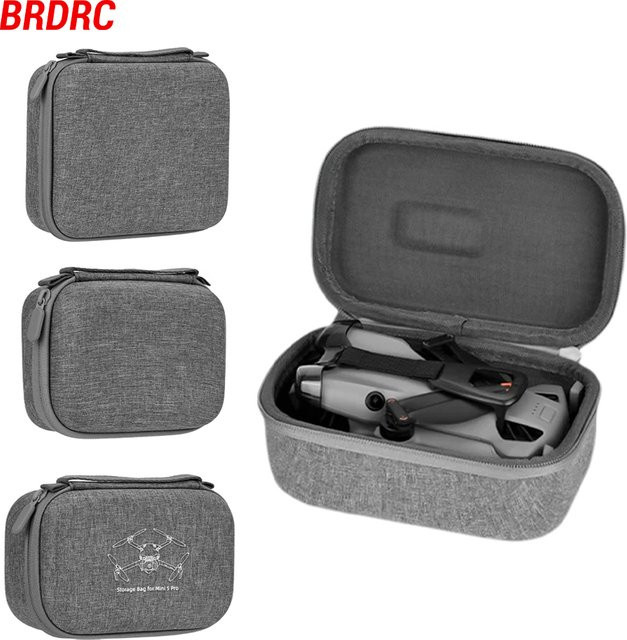 BRDRC Aufbewahrungstasche für DJI Mini 5 Pro, Zubehör und Fernsteuerung RC N3/RC 2, grau - Bild 1