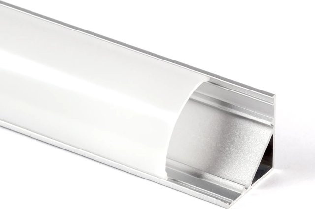 Orion Lightstyle Aluminium Eck Profil 1050 für LED Streifen in Silber, Länge: 100 cm - Bild 1