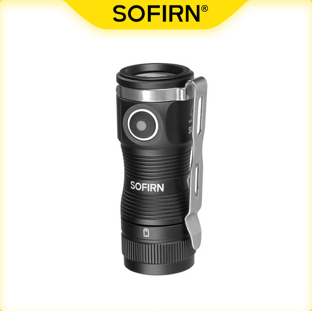 Sofirn Mini SC13A Anduril LED-Taschenlampe mit 519A LED, 1300 lm, 95 CRI, Schwarz - Bild 1