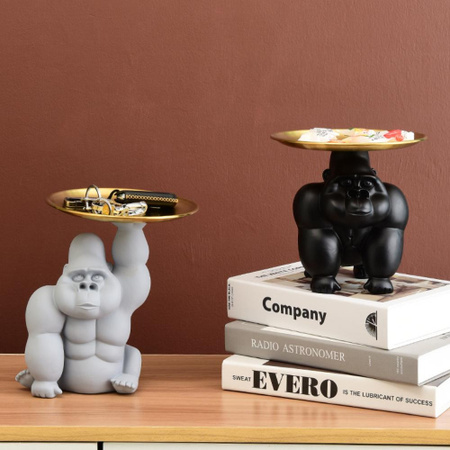 Yiran Furniture King Kong Gorilla Skulptur aus Harz als Schlüssel Organizer und Deko-Ornament für dein Wohnzimmer