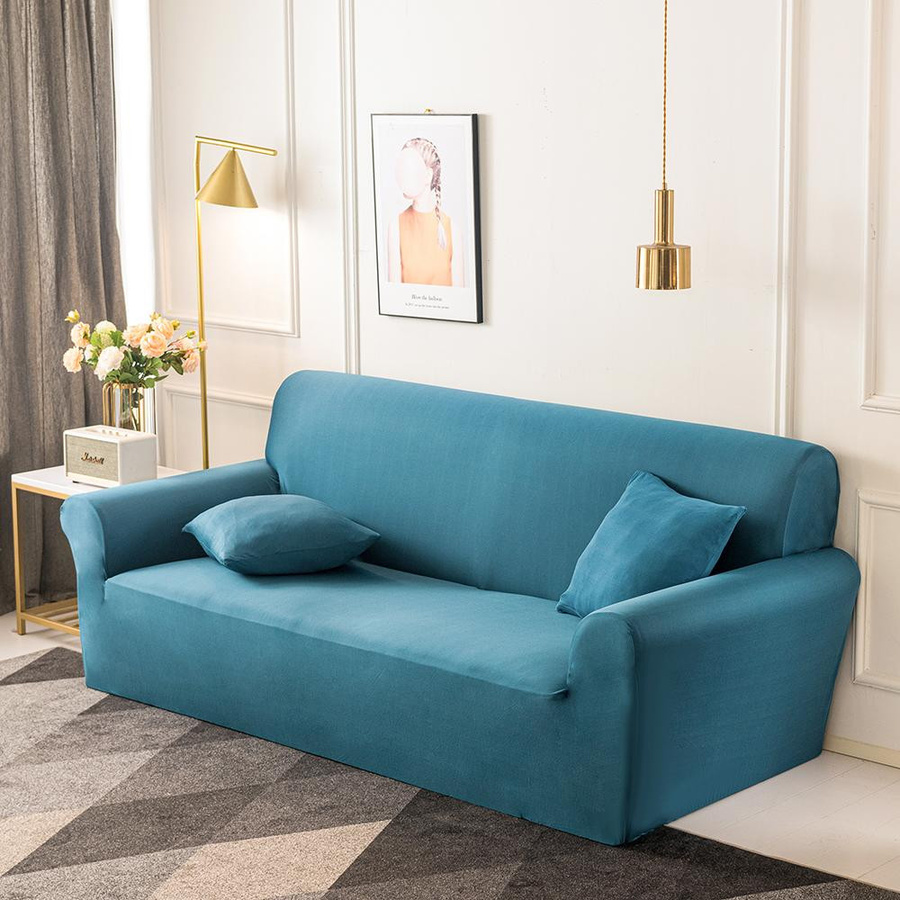 Rutschfeste Stretch-Sofahülle von Yiran bag in Grün für 1-Sitzer, 90-140 cm - Bild 1