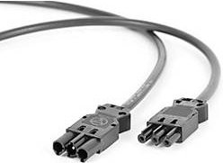 Rocholz Netzanschlusskabel System Flex für Arbeitsplatzbeleuchtung, Schwarz, Länge: 3000 mm - Bild 1