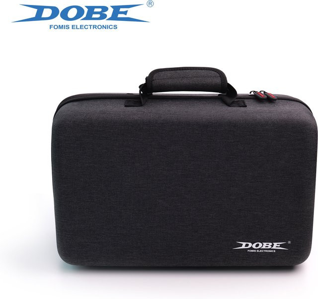 DOBE Multifunktionale Aufbewahrungs- und Schutztasche für PS5 Slim aus EVA-Material mit Reißverschluss, Grau, TP5-3590 - Bild 1