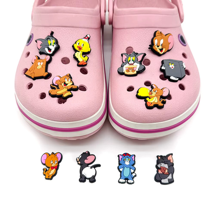 Katzen-Cartoon-Serie Schuh-Charms, PVC, Kinder - Bild 4
