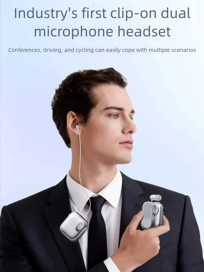 Reversclip Business Bluetooth-Headset in Orange mit Leistungsanzeige und Anrufgeräuschunterdrückung als Einohr-Kopfhörer - Bild 4