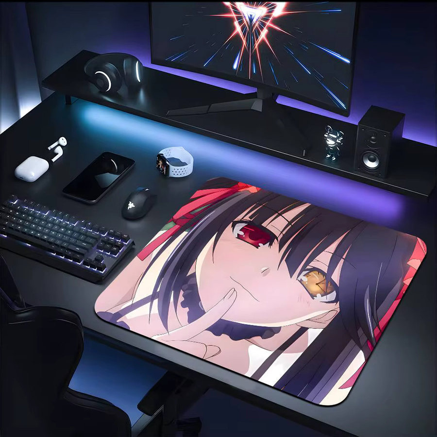 Moetch Mauspad Kurumi Tokisaki Anime Cartoon Design, rutschfestes Schreibtischpad in Multicolour - Bild 3