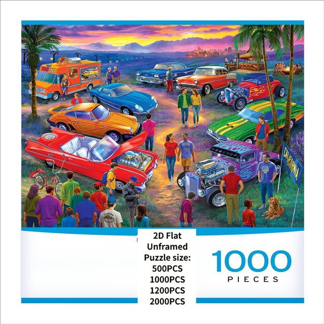 KAYOU California Car Show, Puzzle, 1.000 Teile, ab 14 Jahre - Bild 1