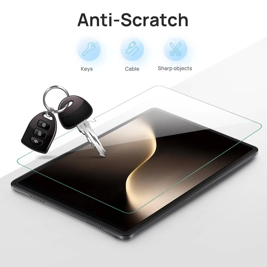Displayschutzfolie aus gehärtetem Glas für Huawei Honor MagicPad 4 2026 12,3 Zoll, transparent, kratzfest und blasenfrei - Bild 3