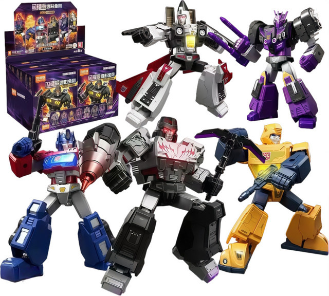 Blokees Transformers Optimus Prime Megatron Actionfigur, Leuchtende Version, Montagemodell - Bild 1
