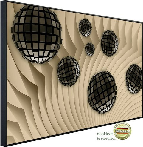 papermoon Infrarotheizung EcoHeat Abstrakt 3D Effekt in Bunt mit App-Steuerung und Überhitzungsschutz - Bild 1