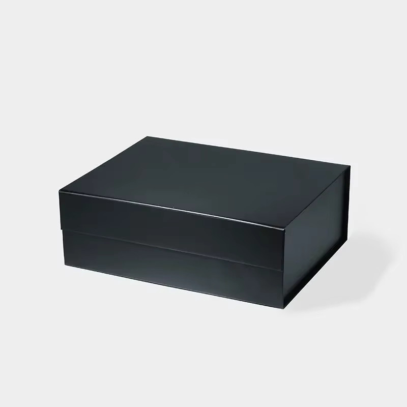 Geotobox Luxus Geschenkkarton mit Magnetverschluss B/T/H: 33 x 25,5 x 11,5 cm in Schwarz und Weiß - Bild 2