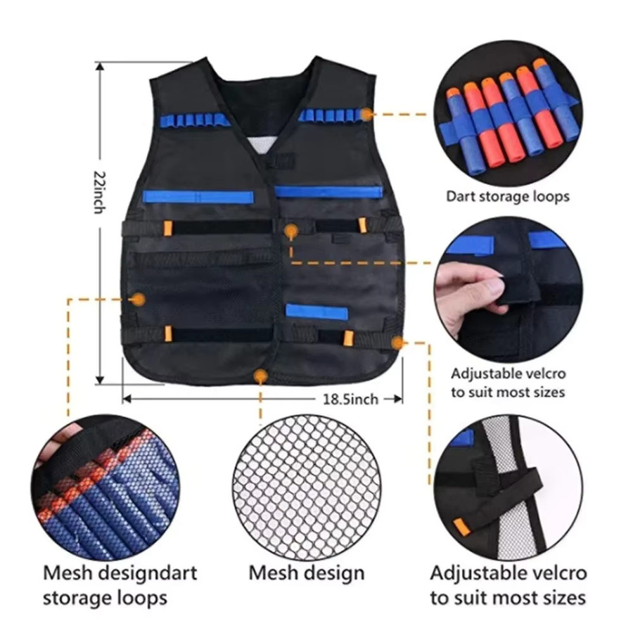 Nerf Taktische Outdoor Weste Halter Kit, Spielzeug Zubehör - Bild 3