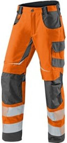 Kübler Workwear Sommerhose REFLECTIQ PSA 2 in Warnorange/Anthrazit mit Cordura, Größe 27K - Bild 1