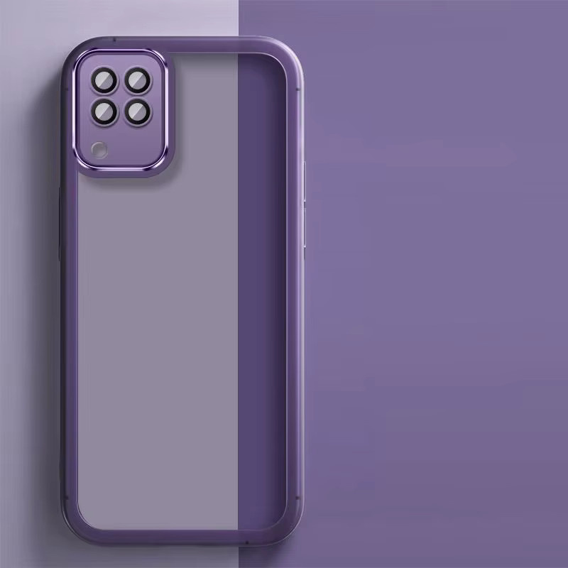 Stoßfeste Silikon Schutzhülle für OPPO A94 4G, OPPO F19 Pro, OPPO Reno 5f und OPPO Reno 5 Lite in Lila - Bild 1