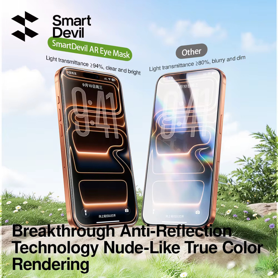 SmartDevil Antireflexions-Hartglasfolie für VIVO X300 Pro und X300, transparente AR Displayschutzfolie mit Installationshilfe - Bild 3