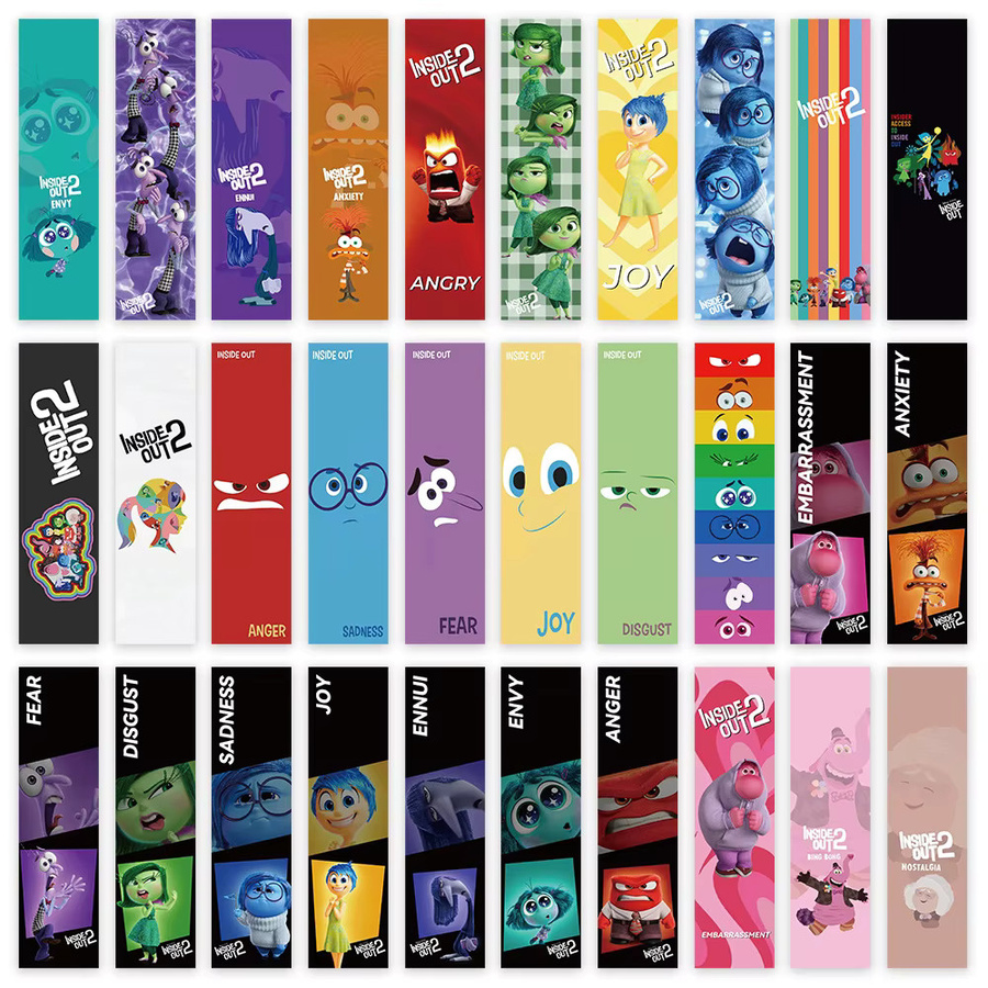 30 Stück Inside Out Lesezeichen im niedlichen Cartoon-Design, buntes Lesezubehör für Fans und Schule - Bild 3