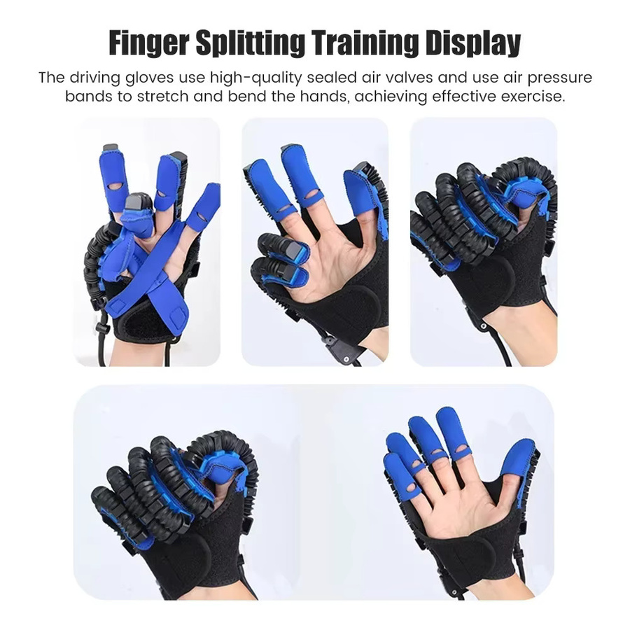 JBMBHC Massagehandschuhe, Roboter-Rehabilitationshandschuhe, blau - Bild 3