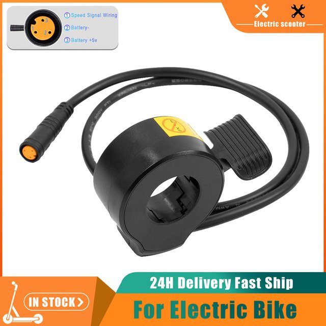 Bafang E-Bike Daumengas in Schwarz für Mid-Drive Motor Conversion Kits zur Geschwindigkeitsregelung - Bild 1