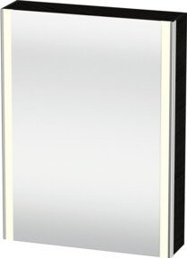Duravit Universal Spiegelschrank XSquare mit LED und 1 Tür, Farbe: Weiss, B/T/H: 60 x 15,5 x 80 cm - Bild 1