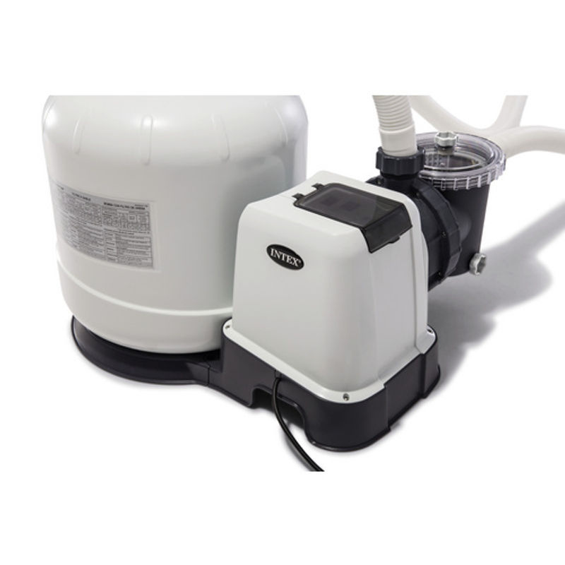 Intex Sandfilteranlage Krystal Clear SF60220-2 in Weiss für Pools bis 42.000 l mit 9,2 m³/h Durchflussmenge - Bild 4