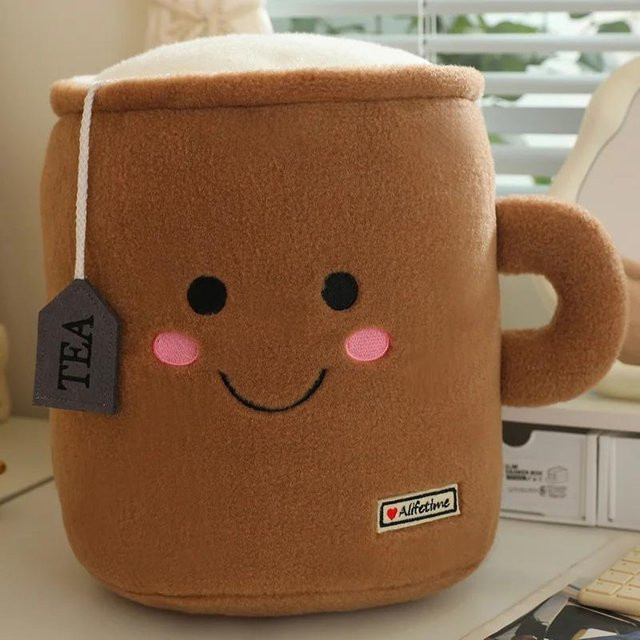 Yiran Health & Beauty Kawaii Tee Wendbares Plüschtier, Milchtee Tasse - Bild 1