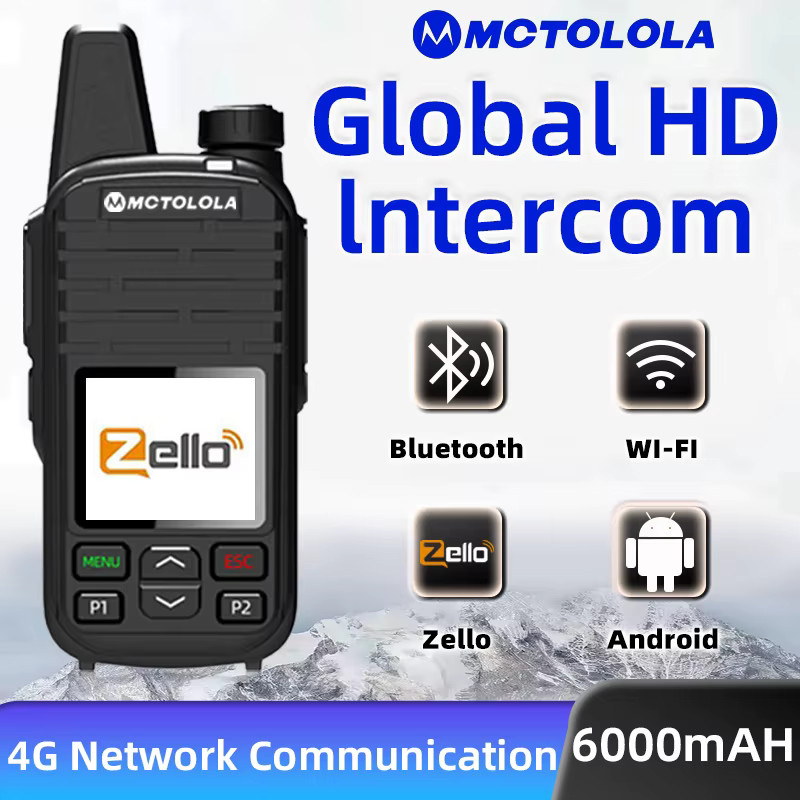 Motorola 4G LTE Android Walkie Talkie mit Zello, Bluetooth und Wi-Fi, Schwarz - Bild 4