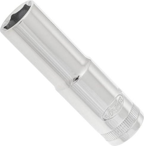Vigor Steckschlüsseleinsatz lang 14 mm mit 1/2 Zoll Innenvierkant Antrieb, Farbe Silber, Gesamtlänge: 7,7 cm - Bild 1