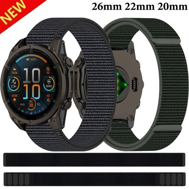 Uhrenarmband Nylon, Schwarz, Unisex - Bild 1