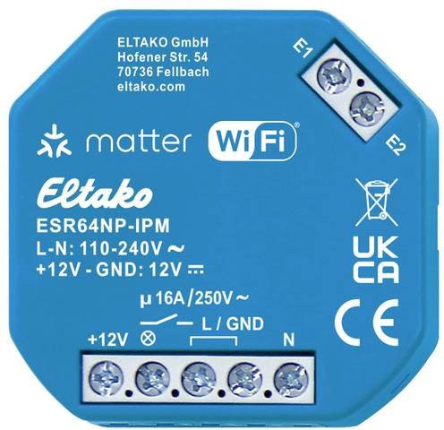 Eltako ESR64NP-IPM Funk-Stromstoß-Schaltrelais für Unterputz in Blau - Bild 1