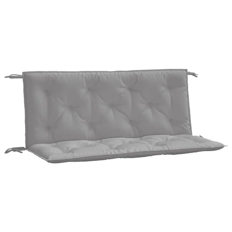 vidaXL Gartenbank-Auflagen 2er-Set Grau aus wasserabweisendem Oxford-Gewebe B/T/H: 120 x 50 x 7 cm - Bild 2