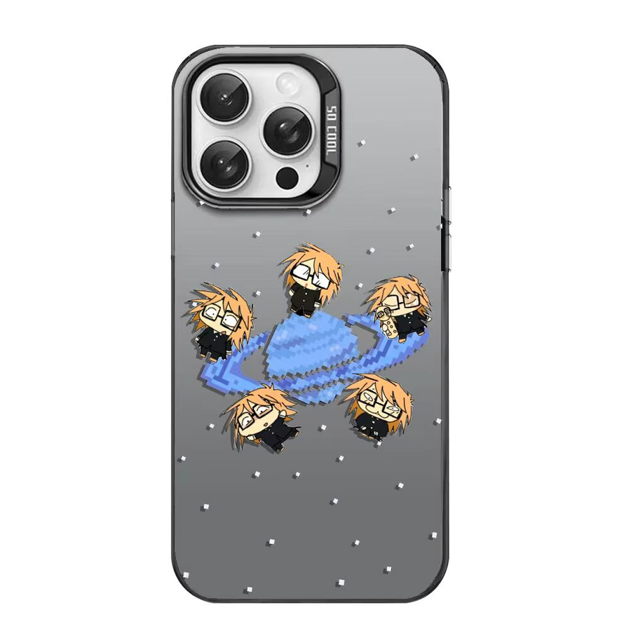 R-Randals F-Friends Handyhülle für iPhone 11 bis 17 Pro Max Matte Laser Aurora stoßfeste Schutzhülle in Pink Multicolour - Bild 5