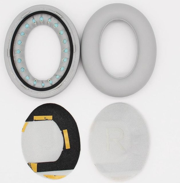 Ersatz-Ohrpolster aus Memory-Schaum und Leder für Bose 700 NC700 Kopfhörer in Lichtgrau - Bild 1