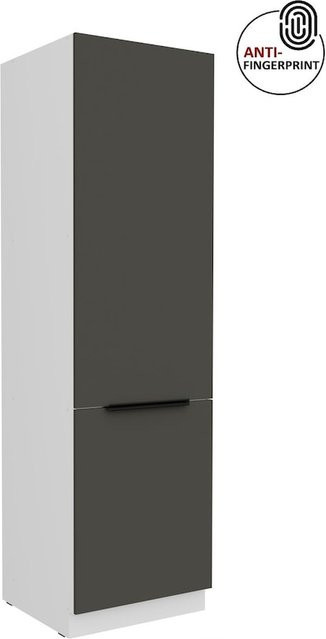 Küchen Hochschrank ARIA in Graphite matt mit Anti Fingerprint Effekt, Breite: 60 cm - Bild 1