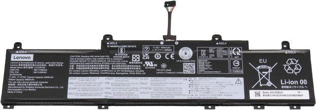 Lenovo Li-Ion Akku 3-Zellen 57Wh 15,52V Schwarz L21C3PG2 CP/B 5B11F21941 - Bild 1