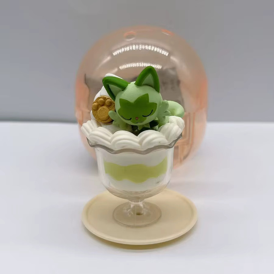 Rement Pokemon Kawaii Dessert Stil Blind Box mit Sprigatito Ponyta und Wooper als Anime Desktop Decor und Sammlerfigur - Bild 2