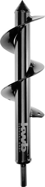 kwb Erdbohrer aus Stahl in Schwarz, Durchmesser: 7 cm, Länge: 30 cm - Bild 1